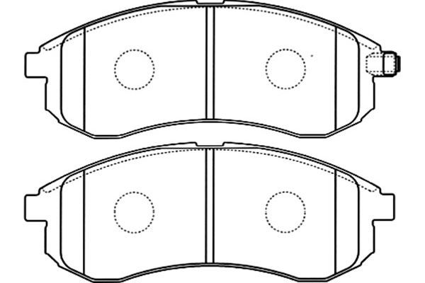 KAVO PARTS Piduriklotsi komplekt,ketaspidur BP-5540